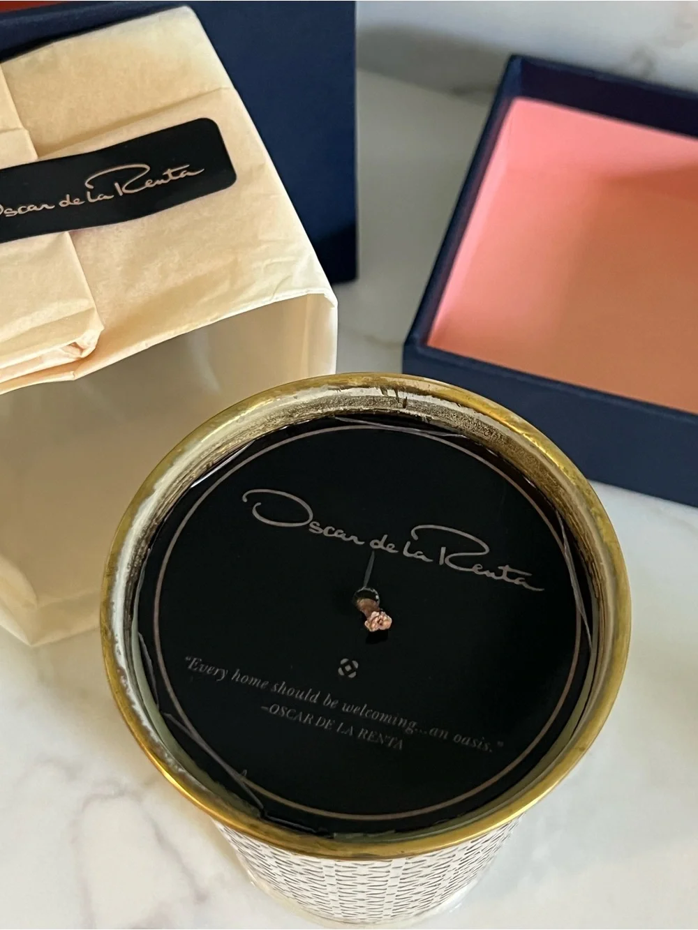 NIB Oscar de la Renta Orange Clove Holiday Candle - 10.5oz